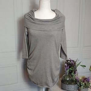 Pink Rose Cowell Neck Tunic Top Size XL